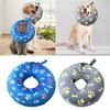 Inflatable Pet Recovery Collar Dog Cat Protective Cone After Surgery Collar Wound Healing Collar Cartoon Pattern
