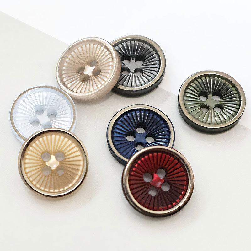Resin Button Shirt, Thin Edge Four-Eye Buttons, Children'S Buttons, High-End Cardigan, Sweater Buttons.