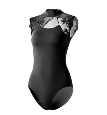 ProDance High Neck Elegant and Stylish Ballet Leotard PLHI009M Women's (XXL, Red)