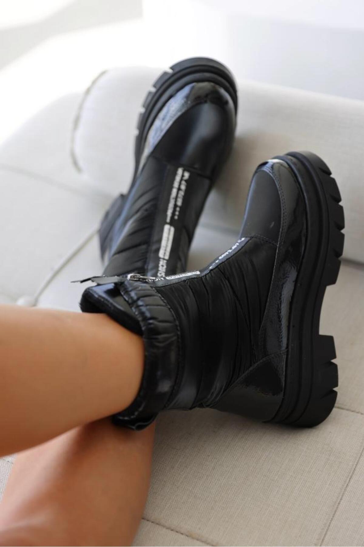 

Женские современные стильные модные сапоги на молнии, зимние сапоги черного цвета 40