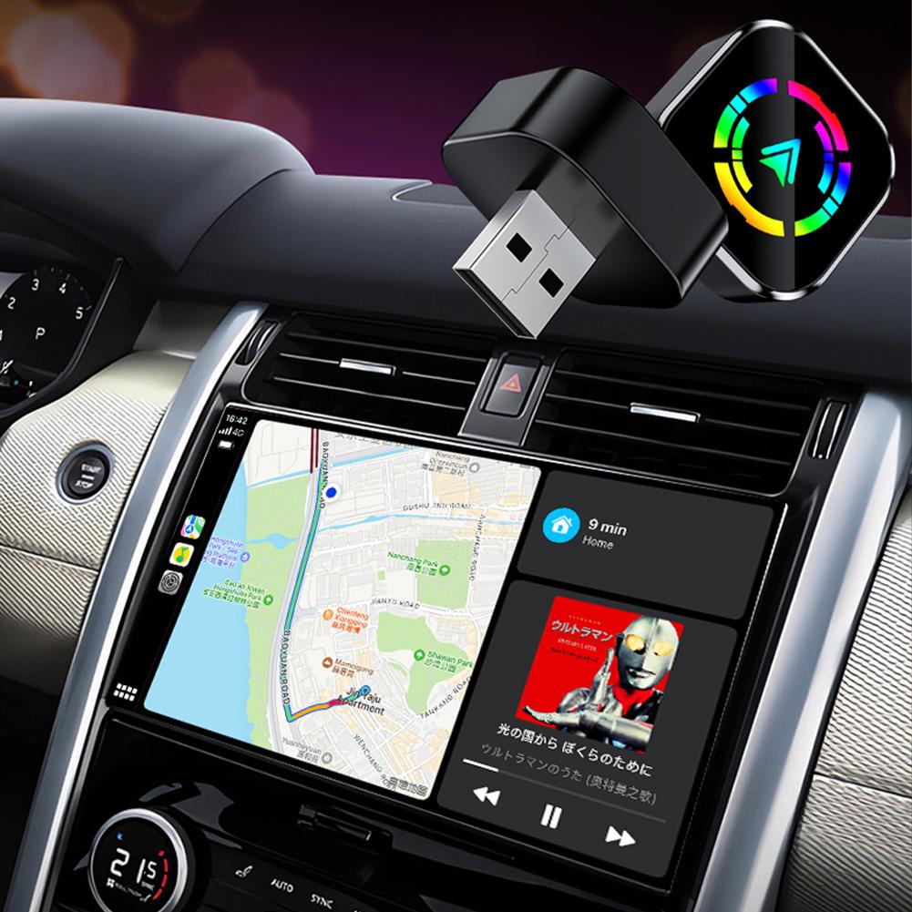 2 in 1 Wired to Wireless Carplay BT 5.0 USB Smart Dongle Adaptive Screen Voice Control For OEM Wired Carplay Android Auto Car