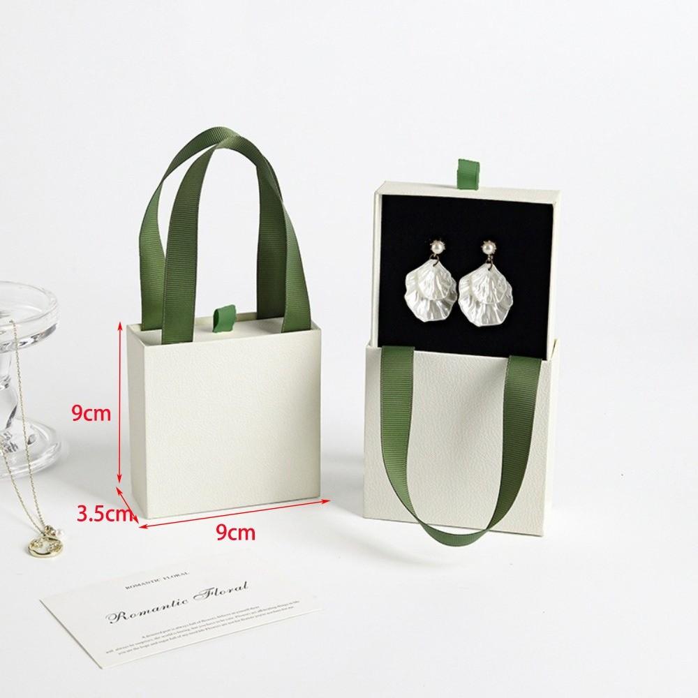 Paper Material Jewelry Storage Organizer Portable Design Paper Drawer Jewelry Box  For Wedding Gift