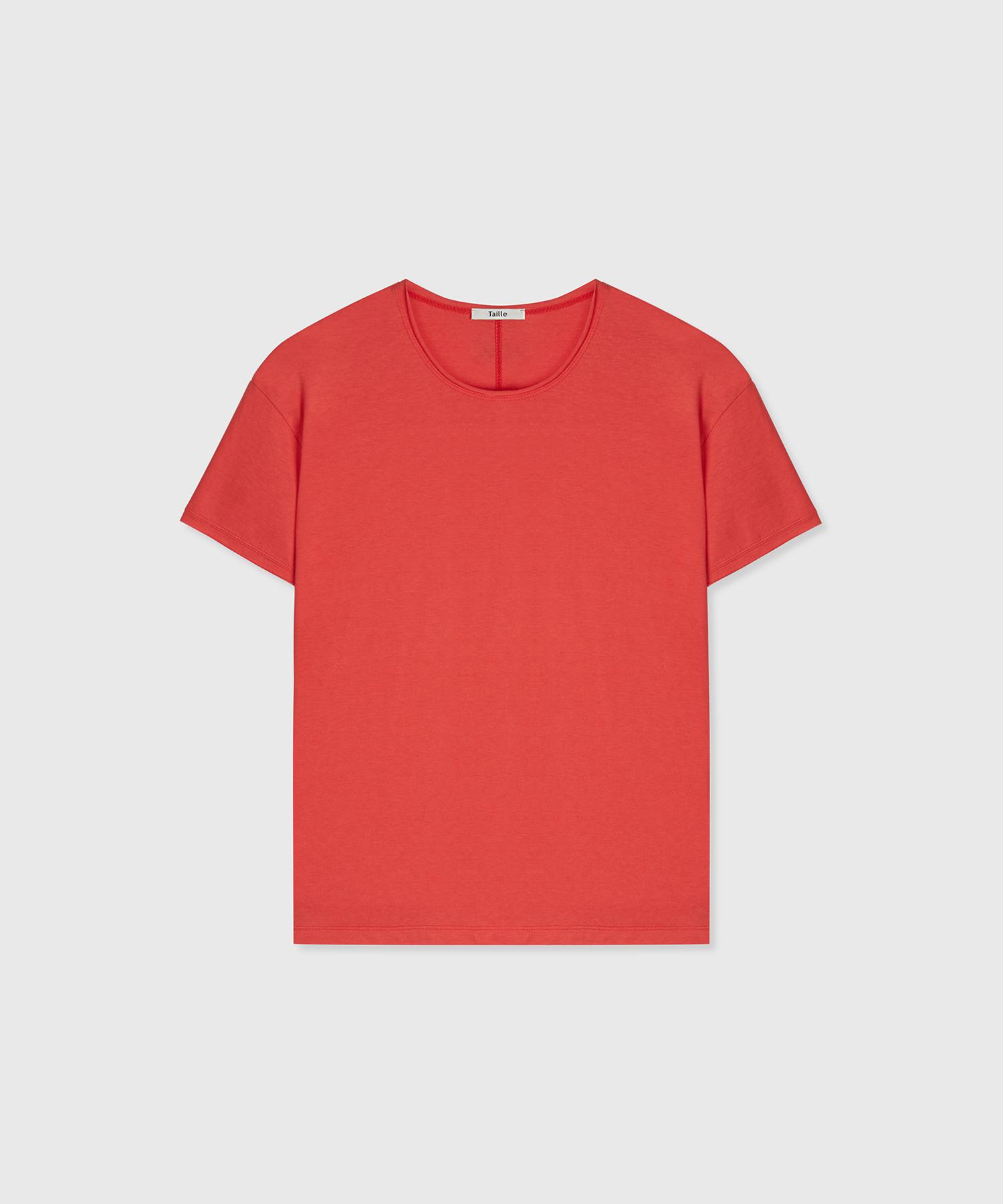 Taire Clair Cut Cotton Modal T-Shirt Flare Red 2 (Unisex)