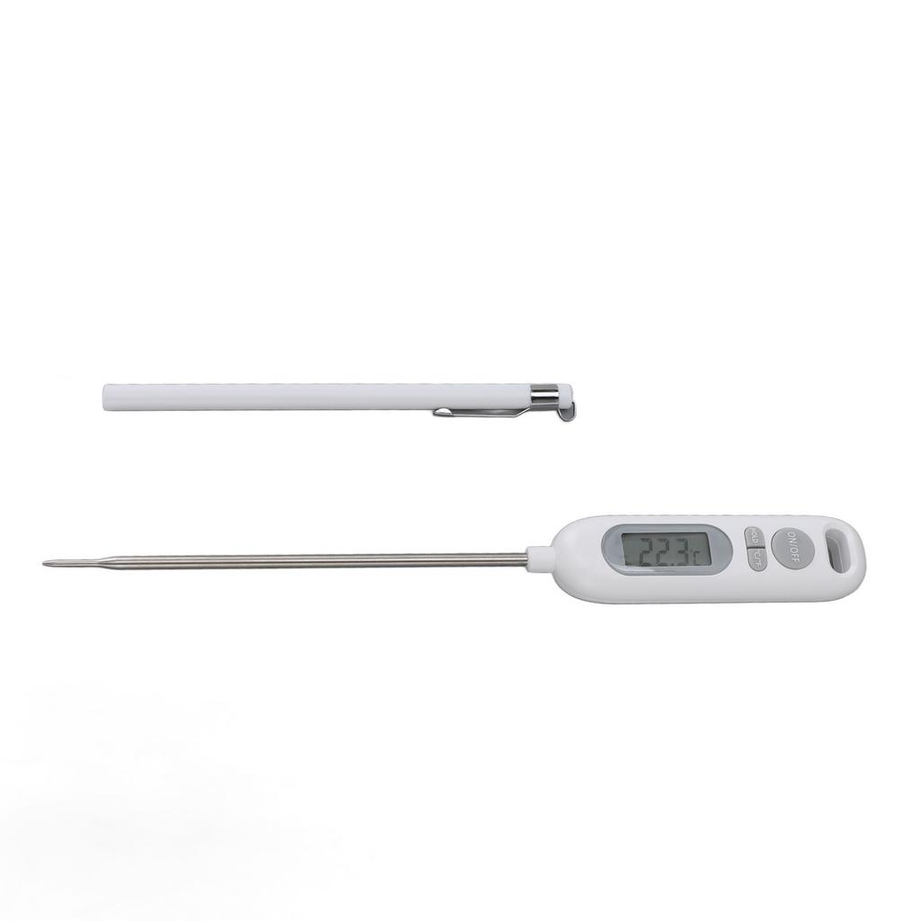 Digital matlagningstermometer Hög noggrannhet Rostfritt stål Termometerprob för Mat Vatten Olja