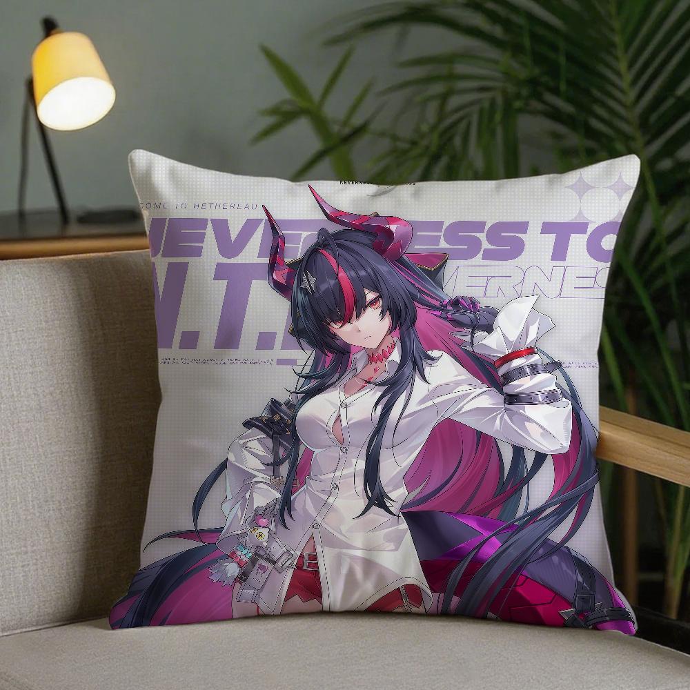 NTE Game SShinku Neverness To Everness Pillow Case Square DoubleSided Printing Sofa Cushion Cover Pillowcase Bedroom Bedside