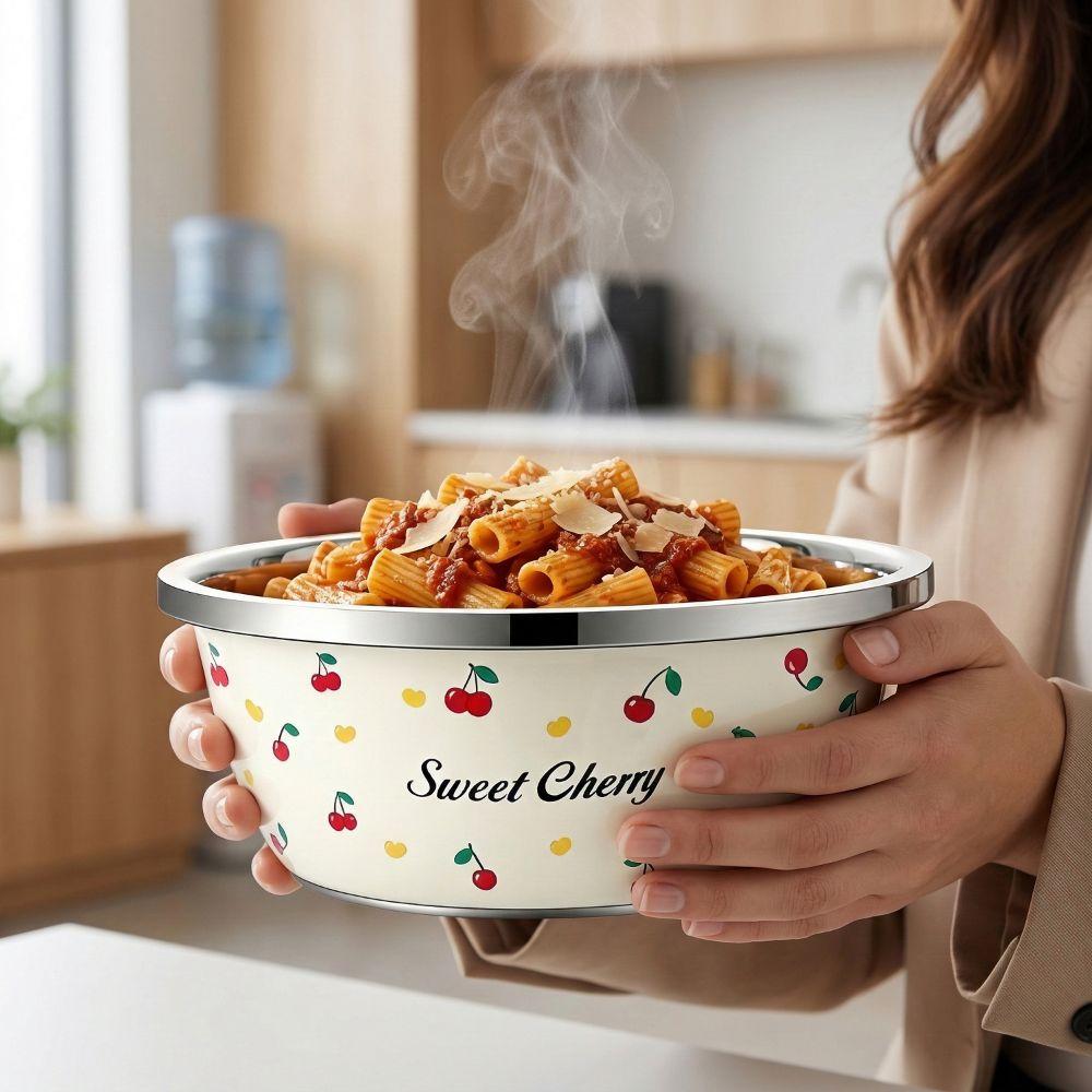 Stainless Steel Salad Bowl Set Prepping Stainless Steel Oil Can  Frying Oil Storage