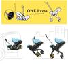 4-in-1 Multifunctional Stroller: Bassinet, Carrycot & Car Seat for 0-12 Months