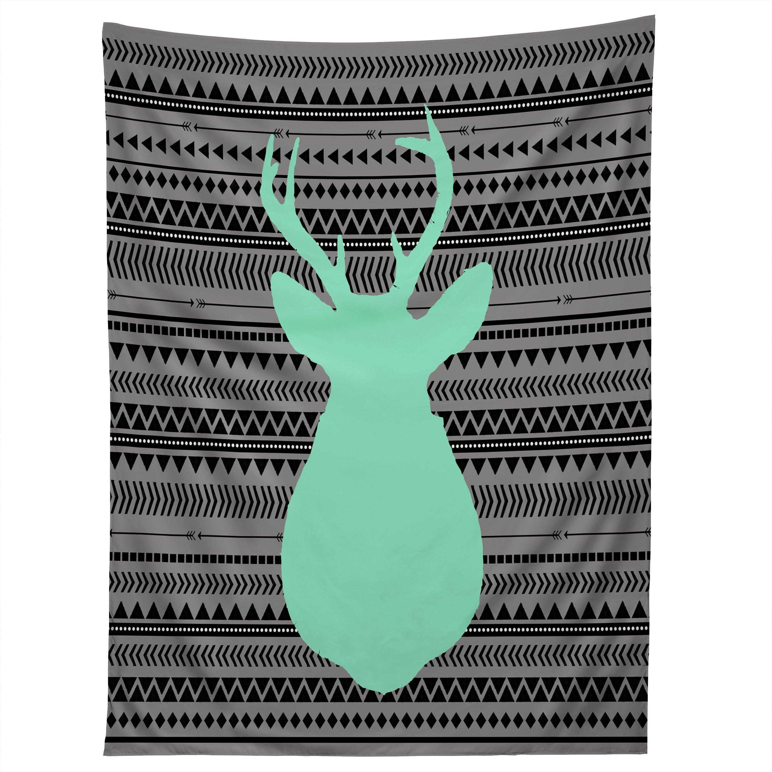 DEER AND AZTEC tapestry 75x100
