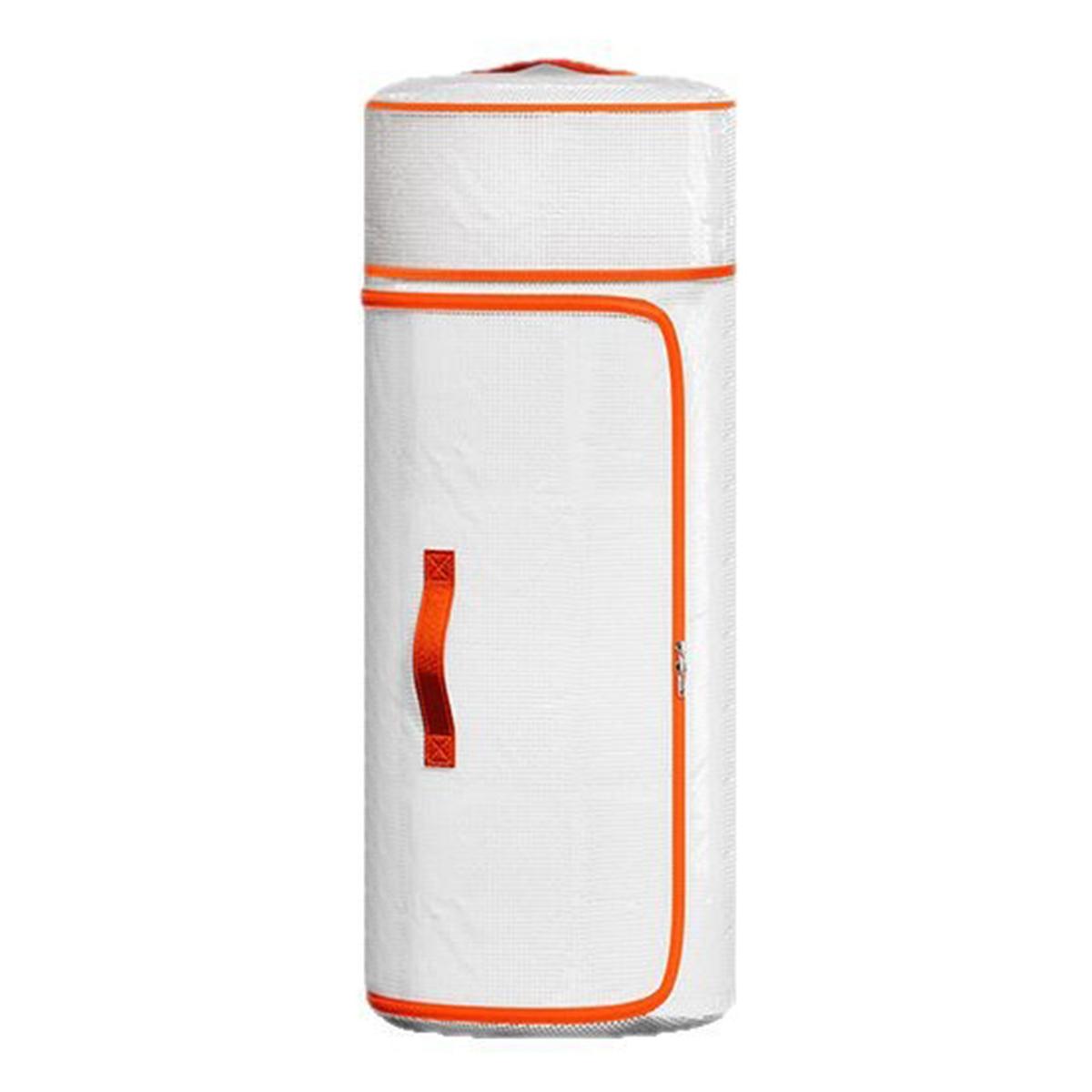 

25 x 52cm PVC Cylindrical Storage Bag for Clothes Bedding Moistureproof Organizer with Carry Handles A