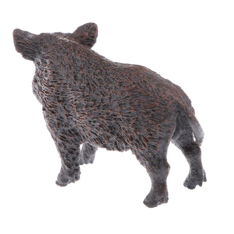 Realistisches Wildschwein-Tiertier-Modell Simulierte Wildschwein-Actionfiguren Pädagogische und Sammler-Spielzeuge für Tierliebhaber Geburtstagsgeschenke