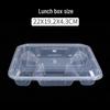 Disposable Transparent Multi-Compartment Food Containers