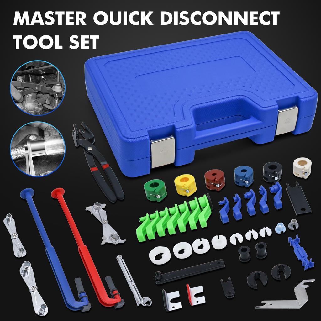 39PCS Car AC Fuel Line Disconnect Removal Tool Set with tool Box,Fuel Line Disconnect Tool Set with Fuel and AC Disconnect Plier