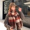 Fleece-Like Cashmere Scarf High-End Women's Autumn Winter Thickened Versatile Shawl Neck Warmer