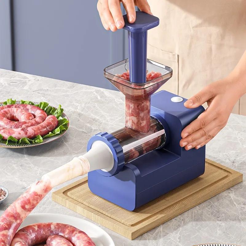 New Electric Sausage Machine for Household and Commercial Use, Fully Automatic Tool 220V Meatball Maker