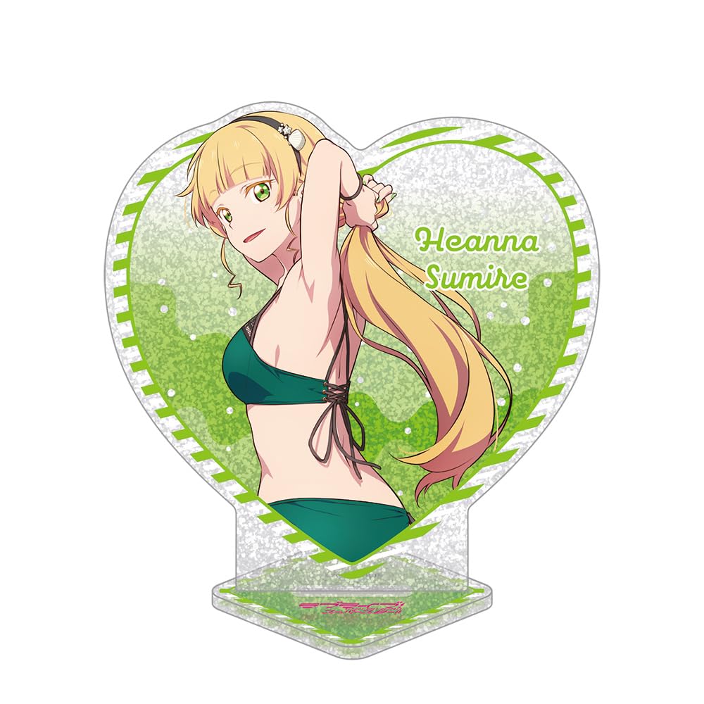 KADOKAWA Love Live Superstar Heart-shaped glitter acrylic stand - Sumire Heianna - H146mm x W120mm - Acrylic