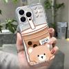 Silicon Bear Case For Samsung A05 A54 5G A55 A35 A34 A53 A52 A24 A23 A22 A15 A14 A13 S24 Ultra S23 Plus S21 S20 FE Fundas Covers