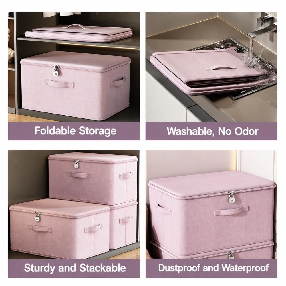 Stackable Storage Container Large Capacity Storage Bag for Clothes Duvets Quilts