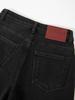 Women's High-Waisted Slim Wide-Leg Denim Jeans - Black Bull Style, Spring 2026, Flattering Elastic Straight-Leg.