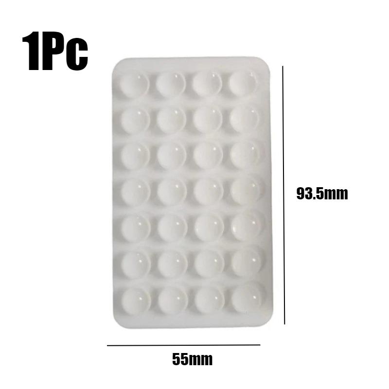 1/2Pcs New Mobile Phone Suction Cup Adhesive Pad Dual Side Silicone Backed Sucker Pad Storage Car Mounted Bracket Wall Stand
