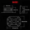 5 Inch 40W Flush Mount Work For Jeep Wrangler Car Truck Offroad Spot Beam Lenses LED Pods Driving Fog Light 12V 24V