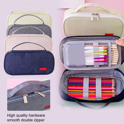 Large Pencil Case, Big Capacity Pencil Pouch Stationery Pen Bag, Storage High Capacity Bag Pouch Holder Box Organizer, Marker Pen Case For Women & Men