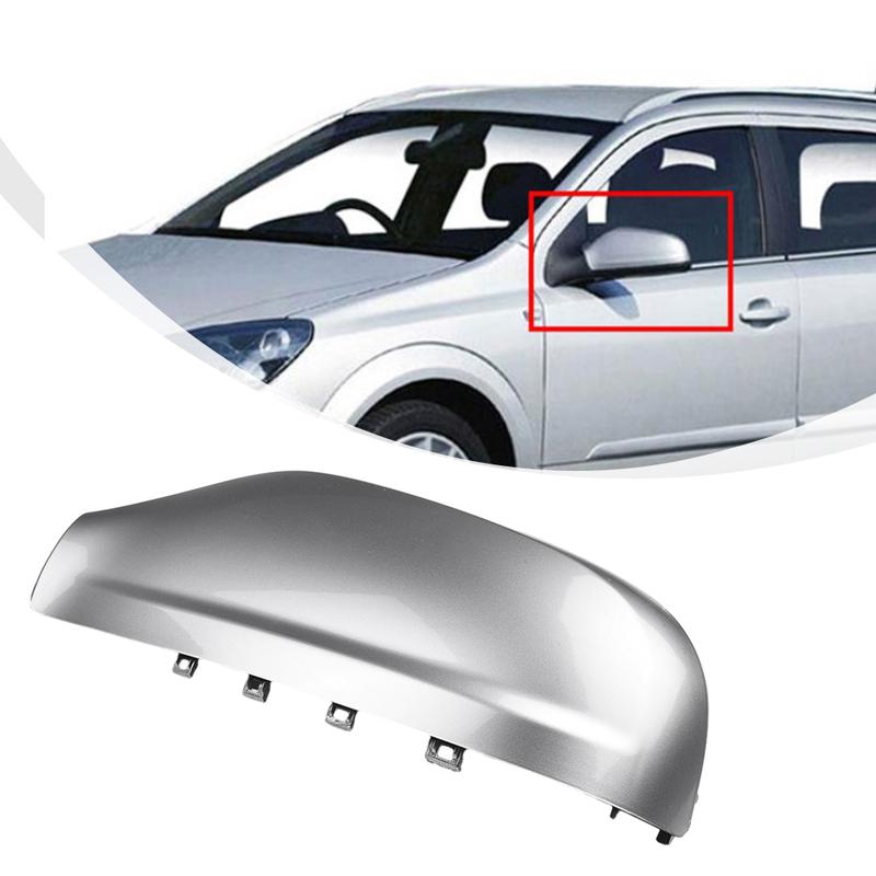 Left Side Door Wing Mirror Cover for Vauxhall For Opel For Astra H MK5 2004 2009 Compatible with Standard Mirror