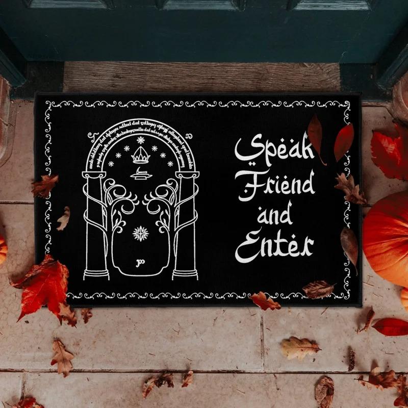 Lord of The Rings Doormat Non-Slip Machine Washable Carpet for Living Room Bedroom Bathroom Kitchen and Laundry Rug INS