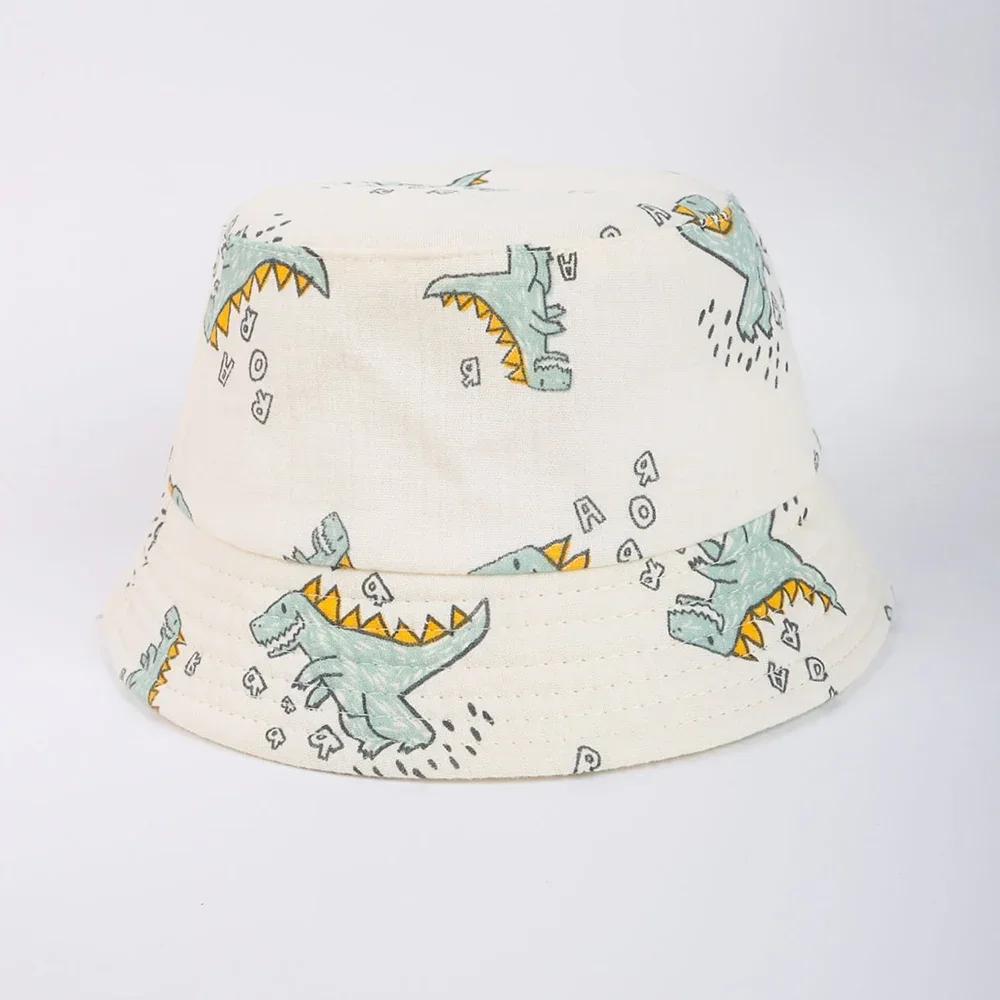 Panama Summer Cotton Yarn Breathable Baby Boys and Girls Sun Hats Toddler Beach Cap Kids Fisherman's Hat Baby UV Protection Cap