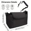 Multifunctional Baby Stroller Organizer Bag with Large Capacity & Milk Bottle Holder