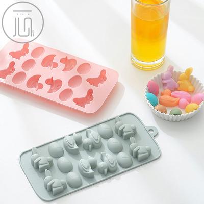 Entlein-Ei-Muster, Silikon-Schokoladenform, Eiswürfel-Fondantform, Cartoon-Modellier-Backform