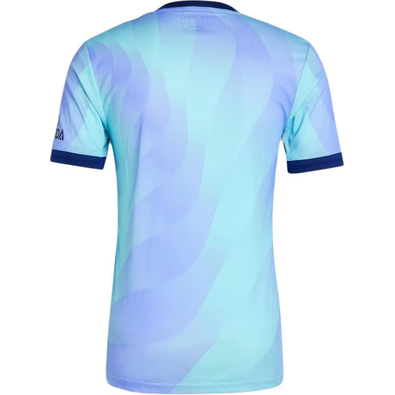 Adidas Originals Ss24 Arsenal Series Round Neck Letter Short Sleeve Retro Football Shirt Men Tops Blue IZ0112