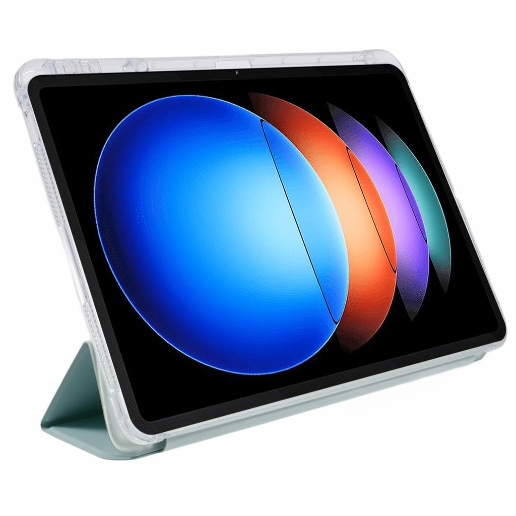 For Xiaomi Pad 6S Pro 12.4 Case Tri-fold Stand Leather Tablet Cover with Pen Slot