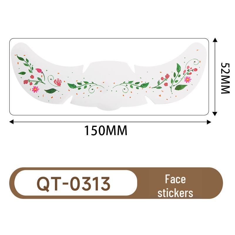 Easter Cartoon Freckle Tattoo Stickers: Waterproof, Temporary Cute Face Stickers for Kids 5.2*15cm