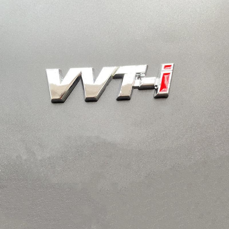 3D Metal VVT-i Logo VVTI Letters Car Fender Emblem Trunk Badge For Toyota RAV4 Corolla Hilux Yaris VVTI Sticker Accessories QA2
