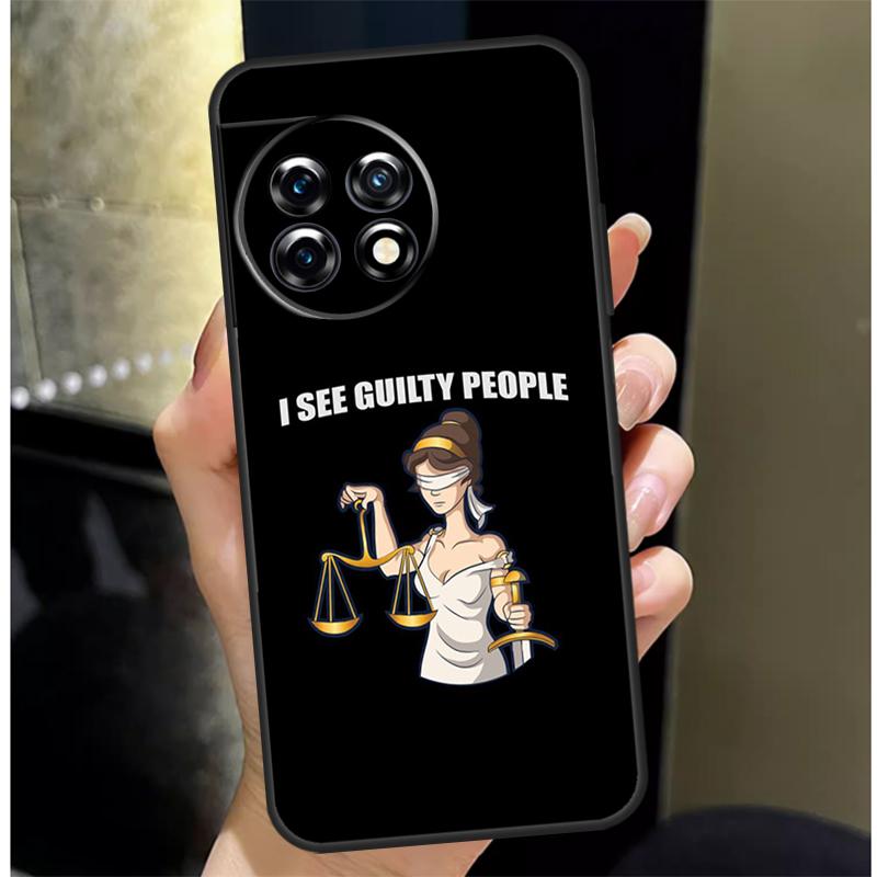 Law Lawyer Judge Justice Cover For OnePlus Nord 3 2 CE 4 Lite N20 N10 N30 OnePlus 8T 10T 13 13R 12 12R 11 10 Pro Case