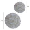 1pc Retro Style Lace Placemat,Embroidered Lace Three-dimensional Table Decoration,Flower Design Meal Mat Round Dining Decor
