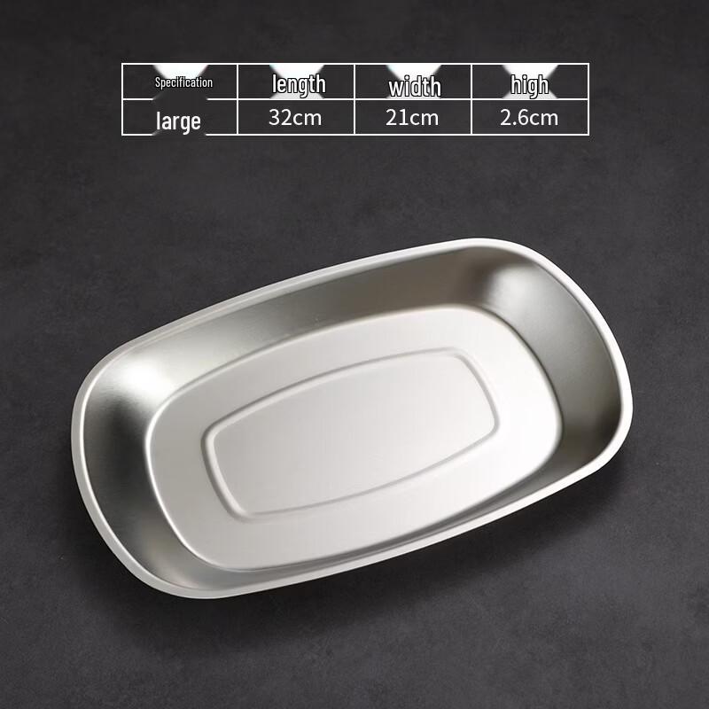 

ZISIZ American Style Deepened Tinplate Serving Plate
