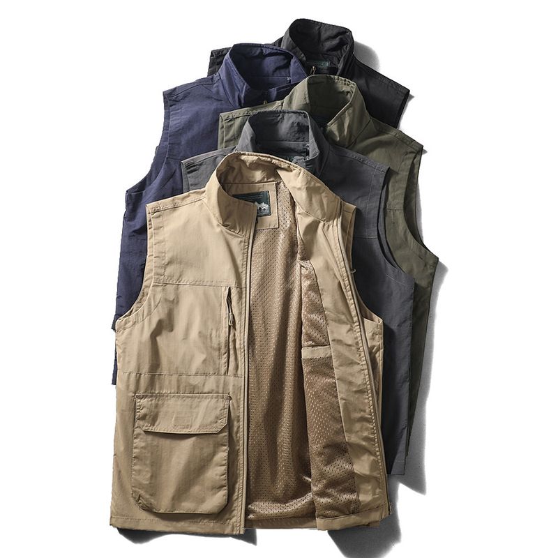 American Retro Tactical Vest Export Photography Parka