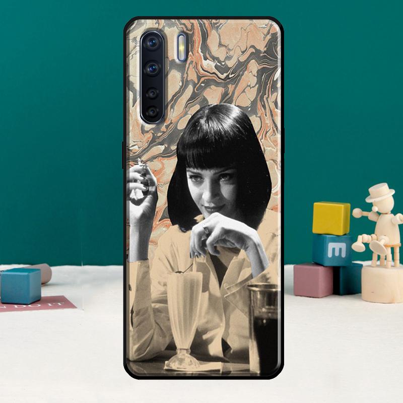 Pulp Fiction Phone Case For Oppo A15 A74 A94 A54 A18 A38 A58 A78 A98 A40 A60 A80 A16 A76 A96 A57S A17 A77