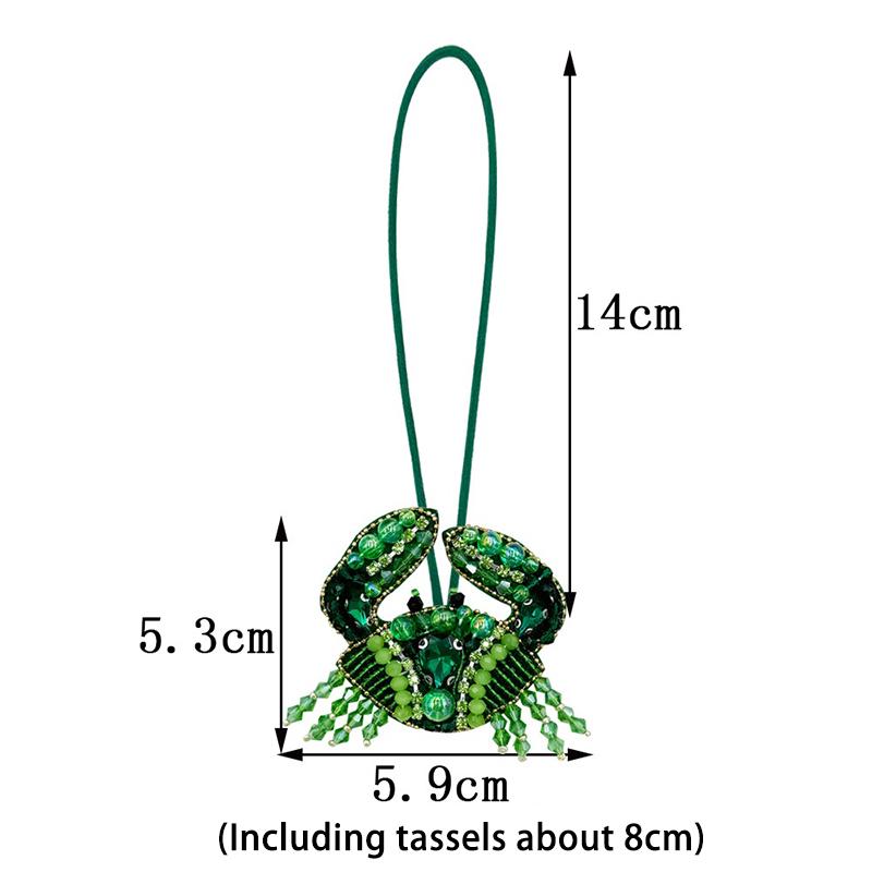 Crayfish  Beaded Bag Pendant Crab Bag Accessories Cute Creative Bag Decorative Chain Lanyard