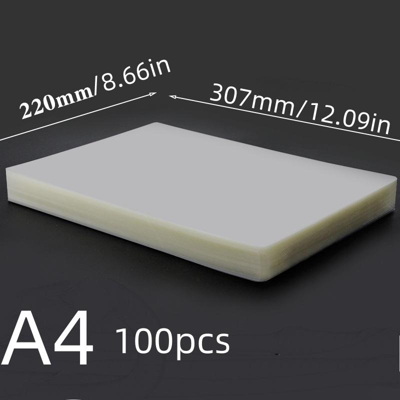 

100 шт./набор A4/5 дюймов Горячего тиснения Пластиковая пленка Фото Высокой четкости Пленка для защиты карт 30.7cm×22cm