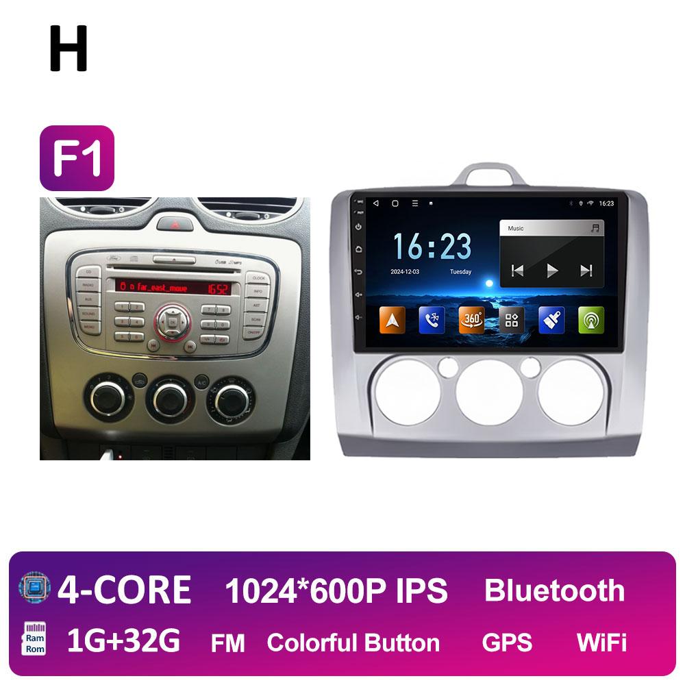 Car Video For Ford Focus 2 3 Mk2 Mk3 2004 2005 2006 2007 - 2011 Radio Player Wireless Carplay Android Auto Touch Screen No 2 Din