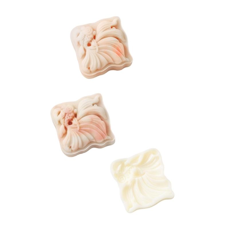 Eis Haut Gebäckform Handgepresste Mondkuchenform Festival Bohnenpasten Kuchenformen Dessert ABS Formen für Kochliebhaber