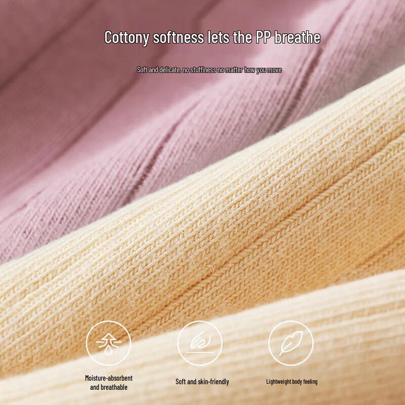 Yiershuang Women's Plus Size 10A Antibacterial High-Waist Cotton Briefs