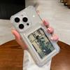 Transparent Soft Silicone Card Bag Phone Case For Samsung Galaxy S25 Ultra S24 FE A56 A54 A52S A36 Case A55 5g A35 A16 A06 Cover