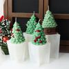 Santa Claus Christmas Tree Candle Silicone Mold Snowman Christmas Tree Candle Mold House Tree Candle Mold Christmas Decor Gift