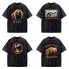 Vintage Washed Project Hail Mary Alien Poster T Shirt Summer Streetwear TShirts Cotton Harajuku Tee Shirt Short Sleeve