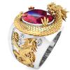 Chenrui 3D Carved Domineering Dragon Ring - European and American Style Jewelry