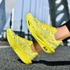 Neue Unisex Marathon Leuchtende Laufschuhe Hohe Qualität Straßen-Joggingschuhe Leichte Komfort-Sneaker Mesh Atmungsaktive Trainer