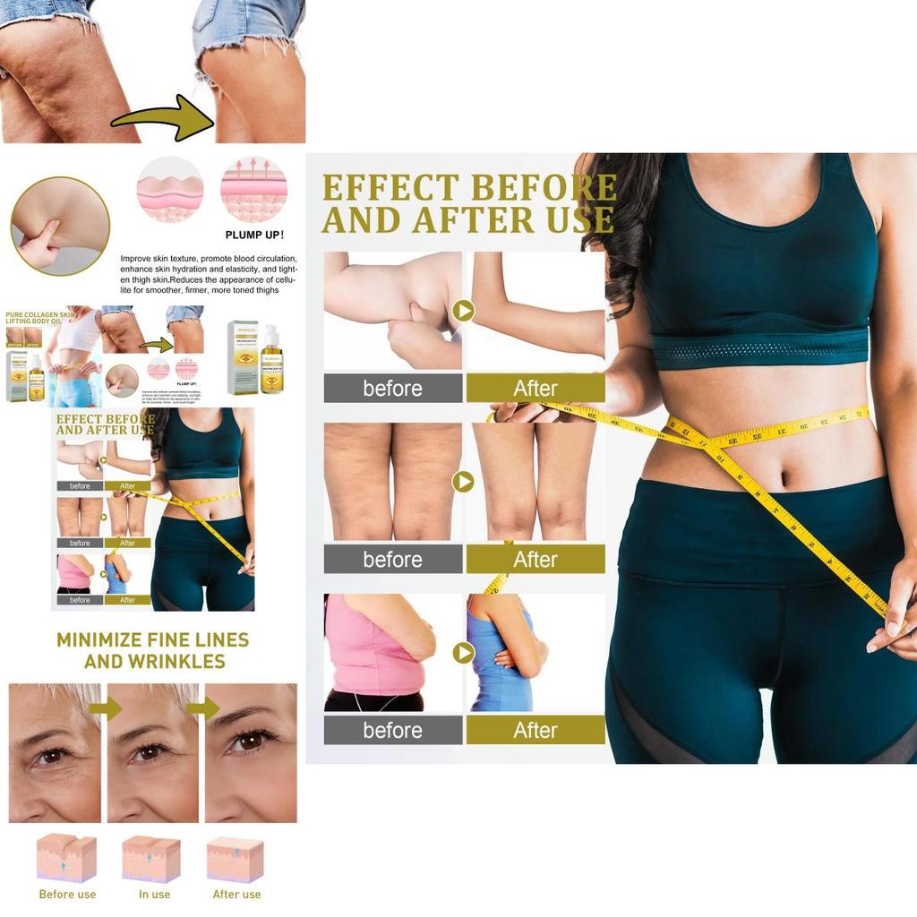 West Month Collagen Body Sculpting Oil For Firming Arms And Tummy With Skin Tightening Benefits